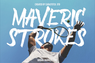 Maverick Stroke Urban Marker Font Free Download