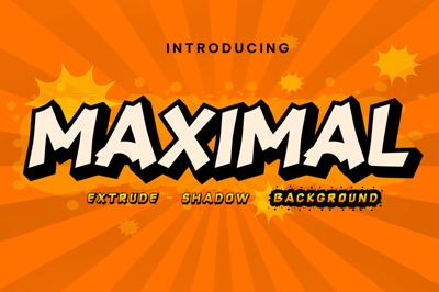 Maximal - display font Free Download