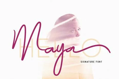 Maya Signature Font