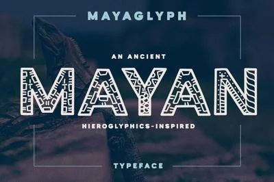 Mayaglyph Aztec Aesthetic Font