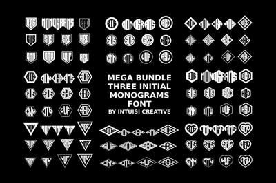 Mega Bundle! Monogram Logo Fonts Free Download