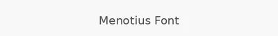Menotius Font