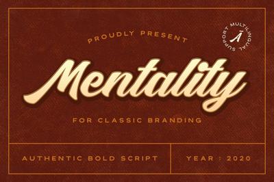 Mentality - Authentic Bold Script Free Download