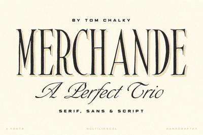 Merchande - Vintage Font Trio Free Download