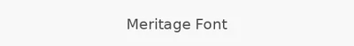 Meritage Font