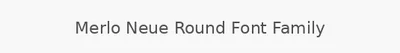 Merlo Neue Round Font Family