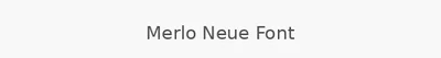 Merlo Neue Font