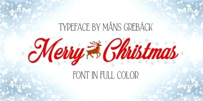 Merry Christmas Color Font