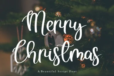 Merry Christmas Christmas Font Font