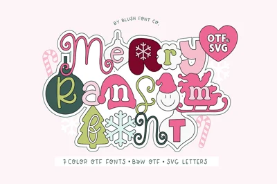 MERRY RANSOM Boho Christmas Font