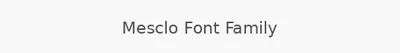 Mesclo Font Family