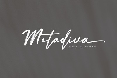 Metadiva Brush Script Font