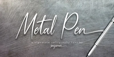 Metal Pen Font