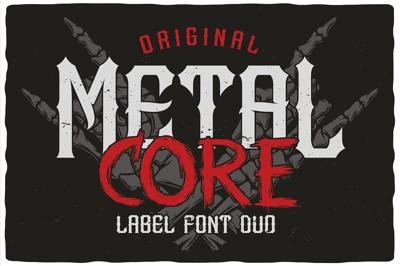 MetalCore Font Duo Free Download