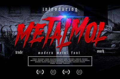 METALMOL Modern Blackletter Free Download