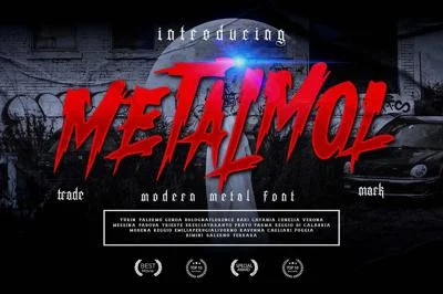 METALMOL Modern Blackletter Font