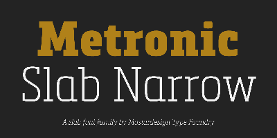 Metronic Slab Narrow Free Download