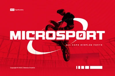Microsport Bold Display Fonts