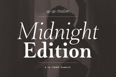 Midnight Edition Complete - 14 Fonts Free Download