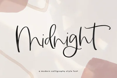 Midnight | Handwritten Script Font