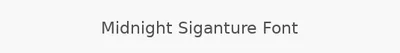 Midnight Siganture Font