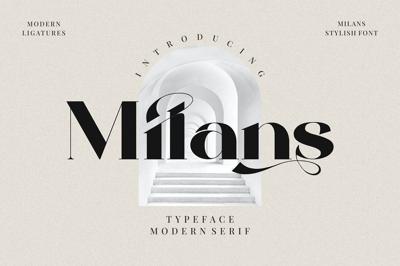 Milans_Typeface Modern Serif Free Download