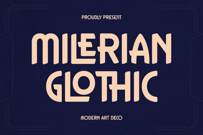 Milerian Glothic Modern Art Deco Free Download