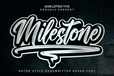 Milestone | Retro Handwritten Font