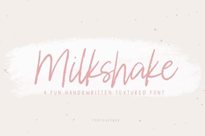 Milkshake | Brush Script Font Free Download