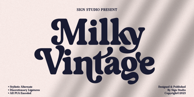 Milky Vintage Free Download