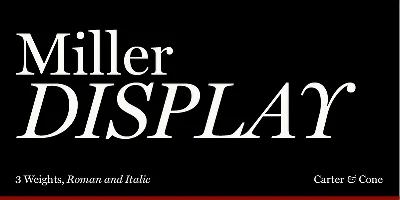 Miller Display Font