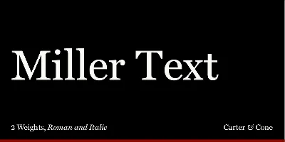 Miller Text Font