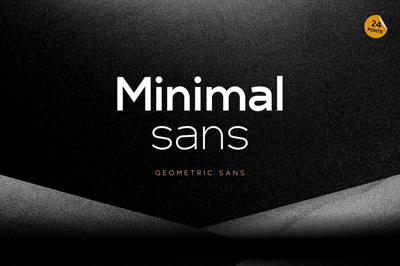 Minimal Sans - Geometric - 24 fonts Free Download