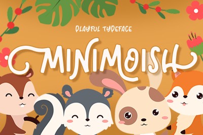 Minimoish - Playful Typeface Font