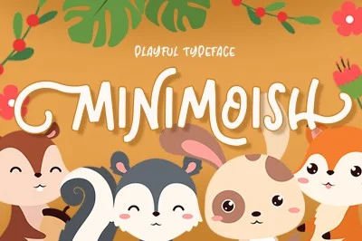 Minimoish - Playful Typeface Font