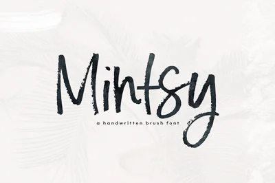Mintsy - Handwritten Brush Font