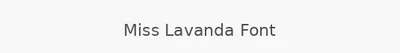Miss Lavanda Font