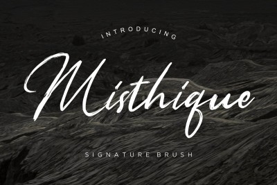 Misthique Signature Brush Business Font