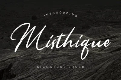 Misthique Signature Brush Business Font