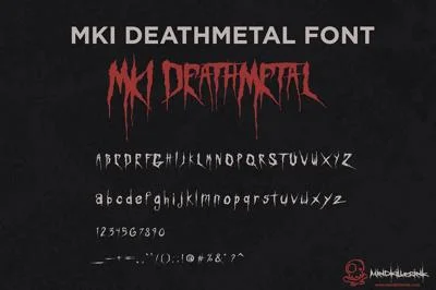 MKI Deathmetal font