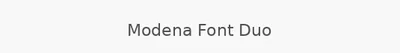 Modena Font Duo