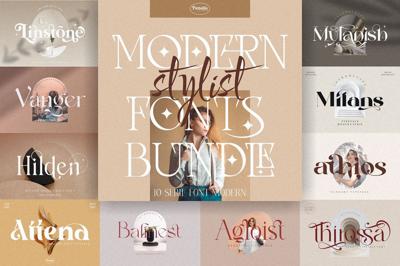 Modern Stylist Font Bundle Free Download