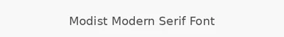 Modist Modern Serif Font