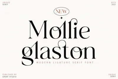 Mollie Glaston-Modern Ligature Serif Free Download