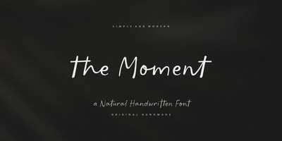 Moment Handwriting Font