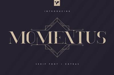 Momentus serif font + Extras Free Download