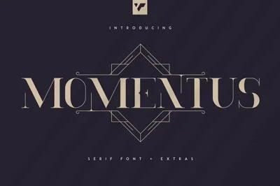Momentus serif font + Extras