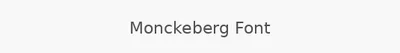 Monckeberg Font
