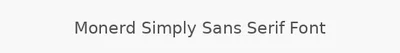 Monerd Simply Sans Serif Font