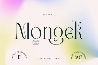 Mongek Typeface Free Download